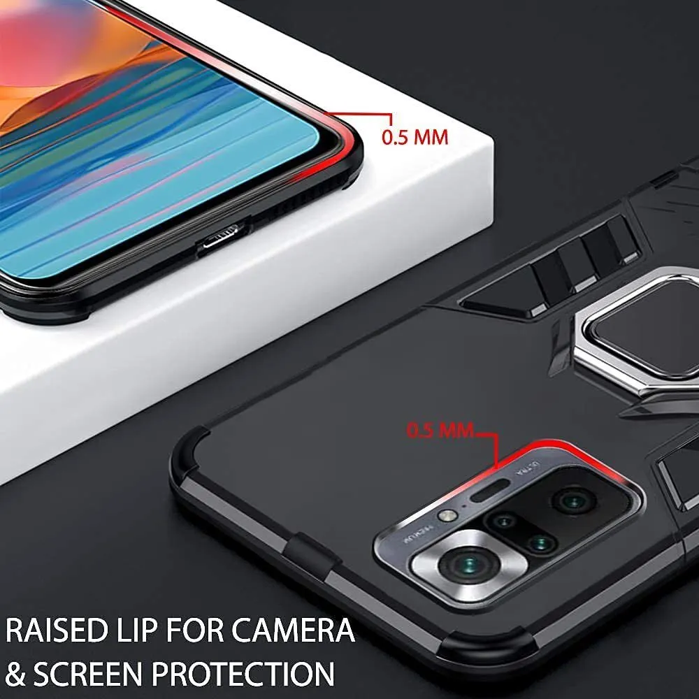 Micvir Back Cover for Mi Redmi Note 10 Pro (Transparent, Black, Shock Proof, Plastic, Silicon, Pack of: 1) — image 2 of 5