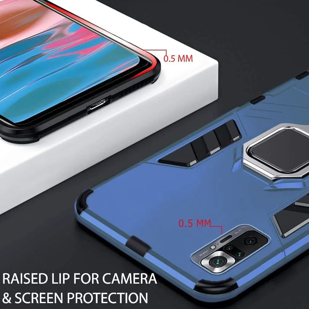 Micvir Back Cover for Mi Redmi Note 10 Pro (Transparent, Blue, Shock Proof, Plastic, Silicon, Pack of: 1) — image 2 of 5