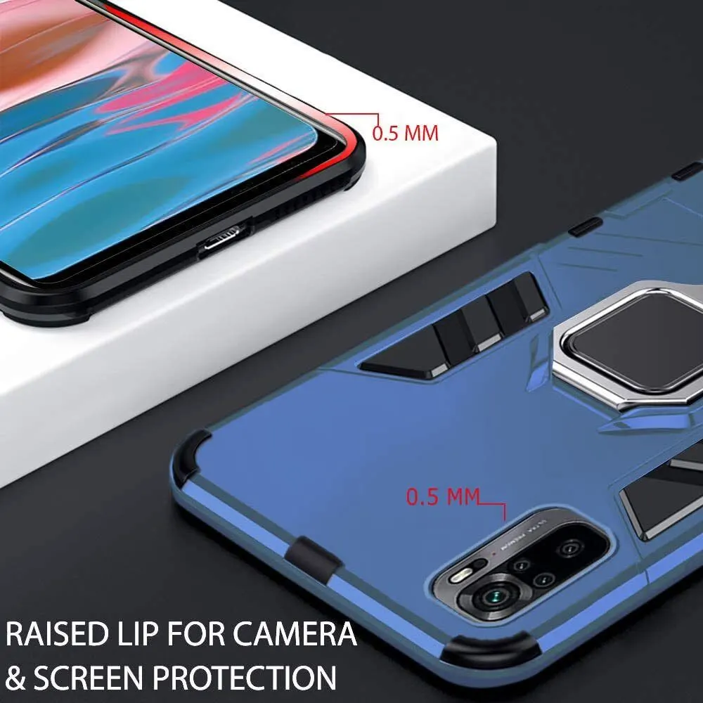 Micvir Back Cover for Mi Redmi Note 10 (Transparent, Blue, Shock Proof, Plastic, Silicon, Pack of: 1) — image 3 of 5