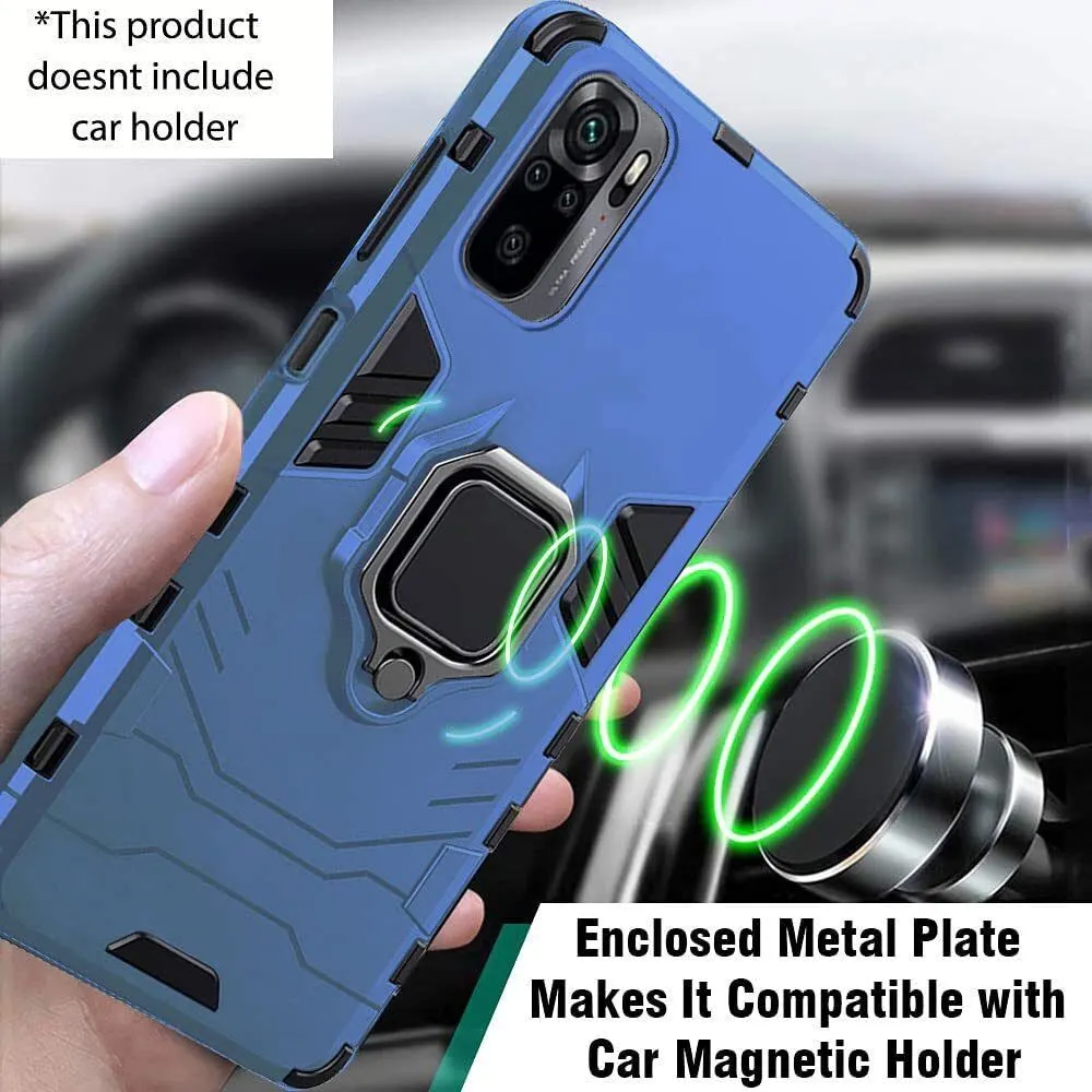 Micvir Back Cover for Mi Redmi Note 10 (Transparent, Blue, Shock Proof, Plastic, Silicon, Pack of: 1) — image 4 of 5