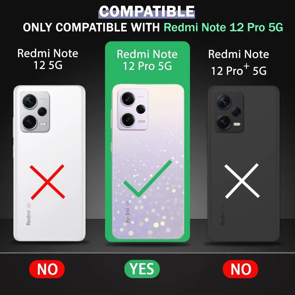 Micvir Back Cover for Redmi Note 12 Pro 5G (Transparent, Blue, Shock Proof, Plastic, Silicon, Pack of: 1) — image 2 of 5