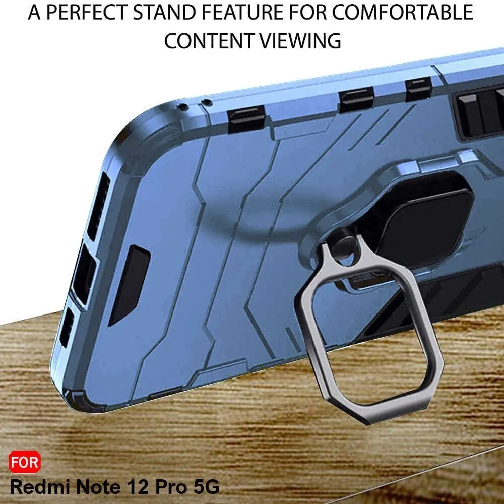 Micvir Back Cover for Redmi Note 12 Pro 5G (Transparent, Blue, Shock Proof, Plastic, Silicon, Pack of: 1) — image 5 of 5