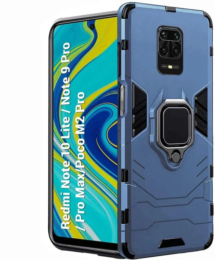 Xolia Back Cover for Mi Redmi Note 9 Pro (Blue, Shock Proof, Pack of: 1)