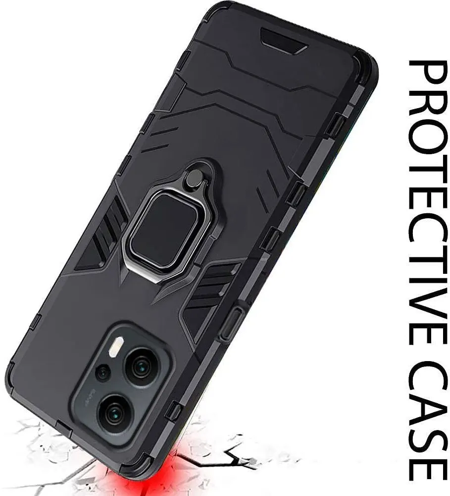 Micvir Back Cover for Redmi K50i 5G (Transparent, Black, Shock Proof, Plastic, Silicon, Pack of: 1) — image 4 of 5