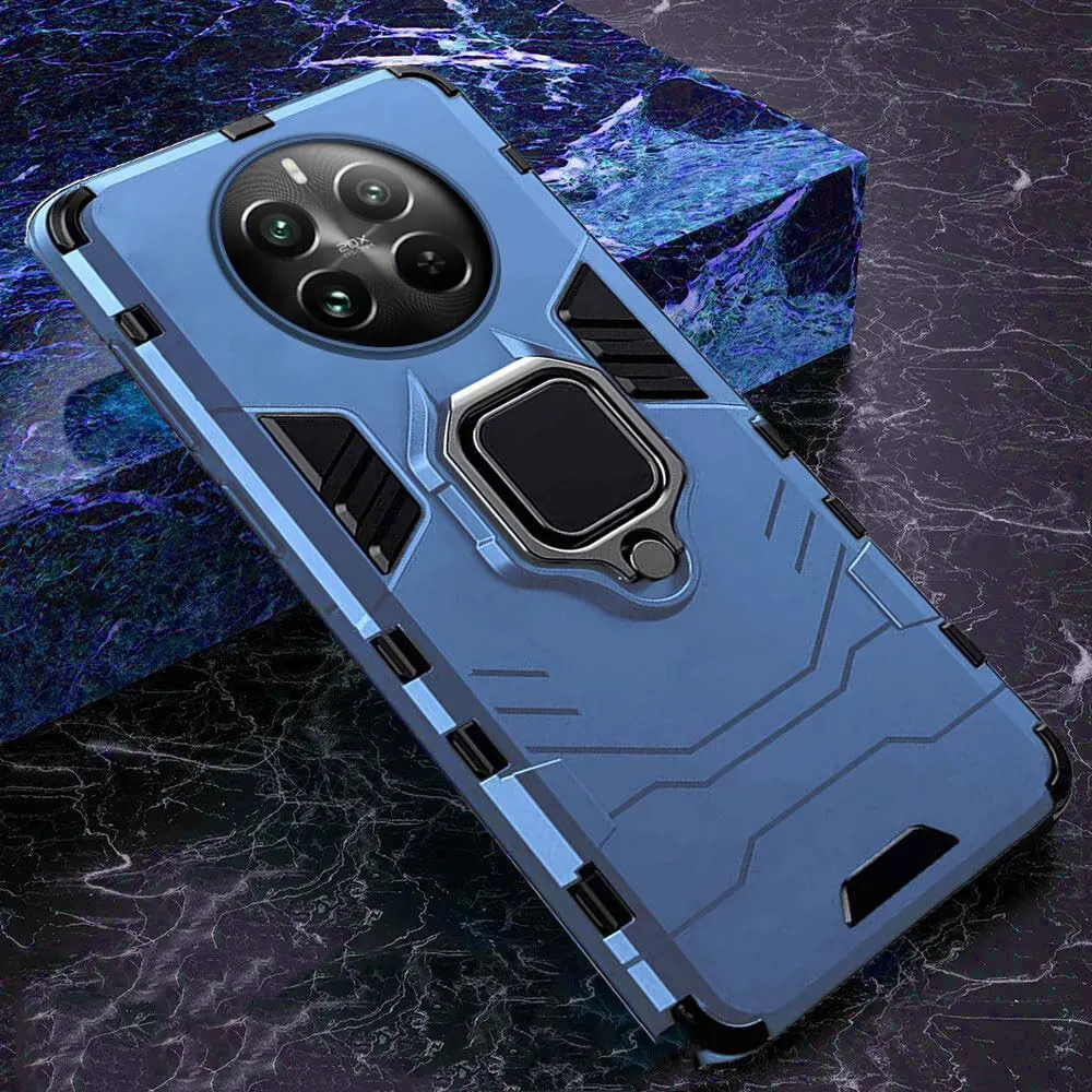 Micvir Back Cover for Realme 12 Plus 5G (Transparent, Blue, Shock Proof, Plastic, Silicon, Pack of: 1) — image 3 of 5