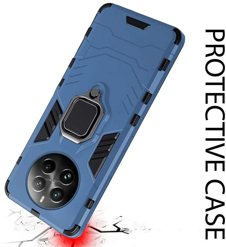 Micvir Back Cover for Realme 12 Plus 5G (Transparent, Blue, Shock Proof, Plastic, Silicon, Pack of: 1) — image 4 of 5