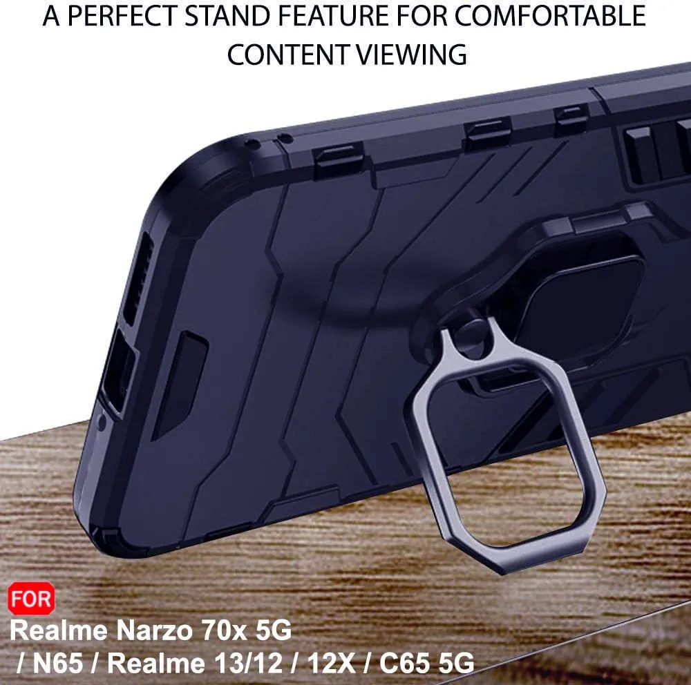 Micvir Back Cover for Realme 12x 5G (Transparent, Blue, Shock Proof, Pack of: 1) — image 5 of 5