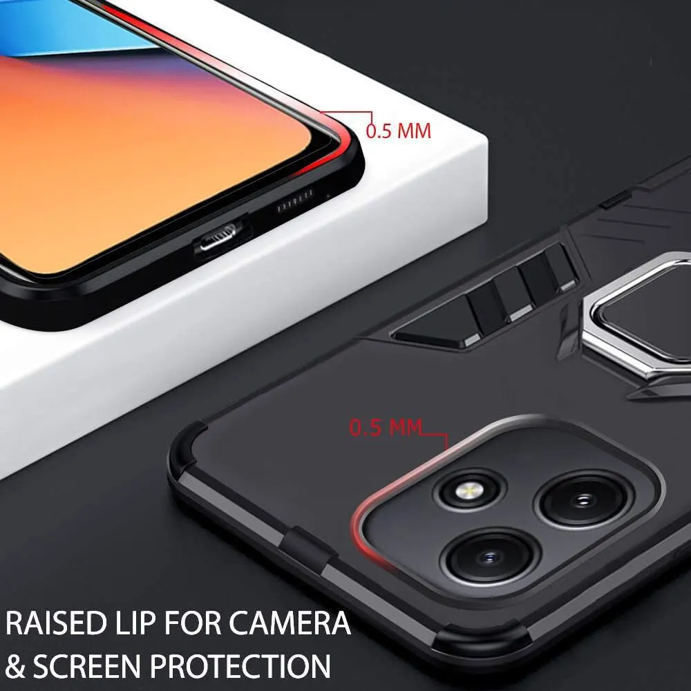 Micvir Back Cover for Realme C65 5G (Transparent, Black, Shock Proof, Plastic, Silicon, Pack of: 1) — image 2 of 5