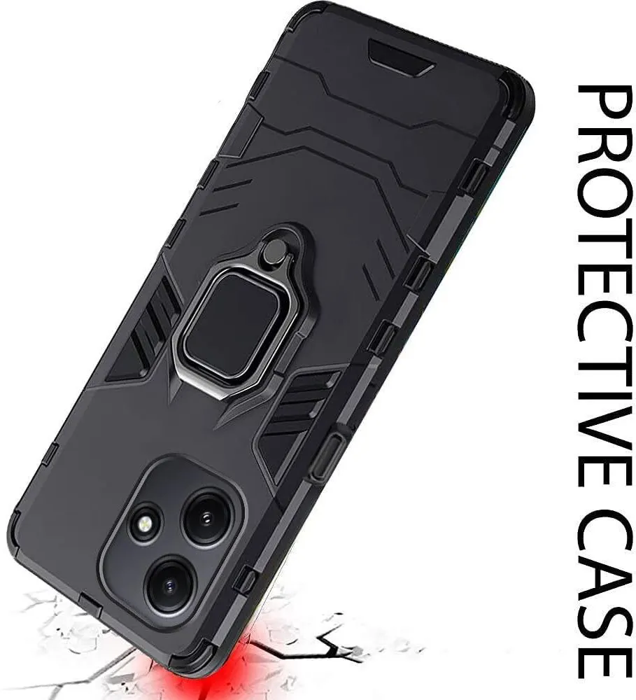 Micvir Back Cover for Realme C65 5G (Transparent, Black, Shock Proof, Plastic, Silicon, Pack of: 1) — image 5 of 5