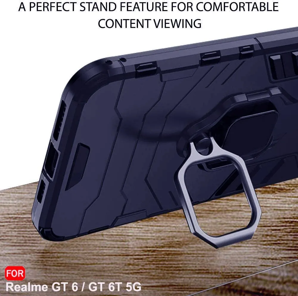 Micvir Back Cover for Realme GT 6T 5G (Blue, Shock Proof, Plastic, Silicon, Pack of: 1) — image 5 of 5
