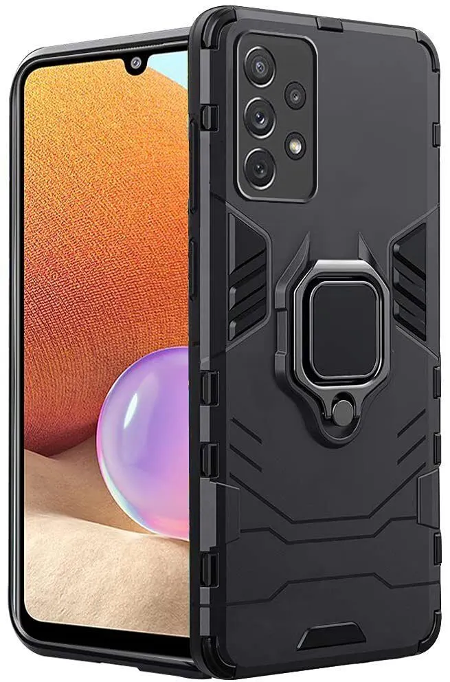Xolia Back Cover for Samsung Galaxy A32 (Black, Shock Proof, Pack of: 1)
