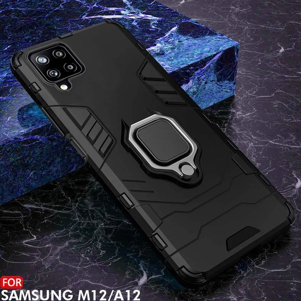 Micvir Back Cover for Samsung Galaxy M12 (Transparent, Black, Shock Proof, Pack of: 1) — image 3 of 5