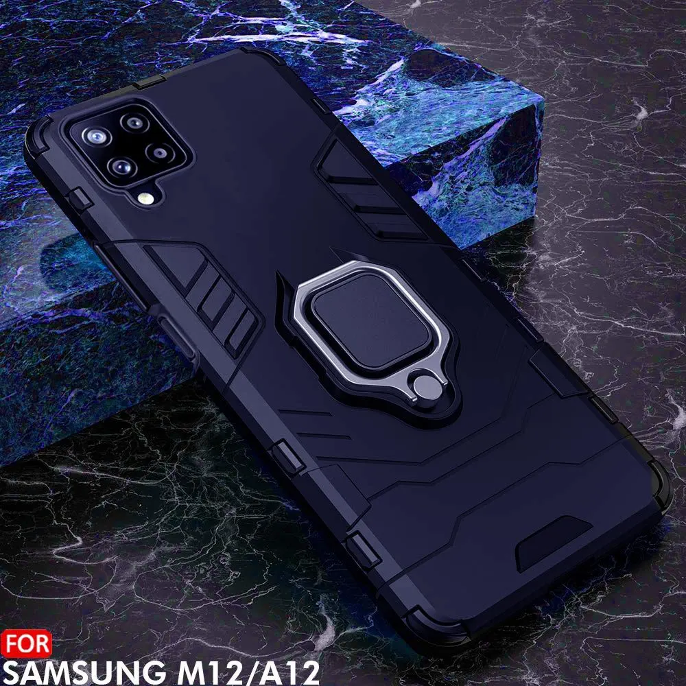 Micvir Back Cover for Samsung Galaxy M12 (Transparent, Blue, Shock Proof, Pack of: 1) — image 3 of 5