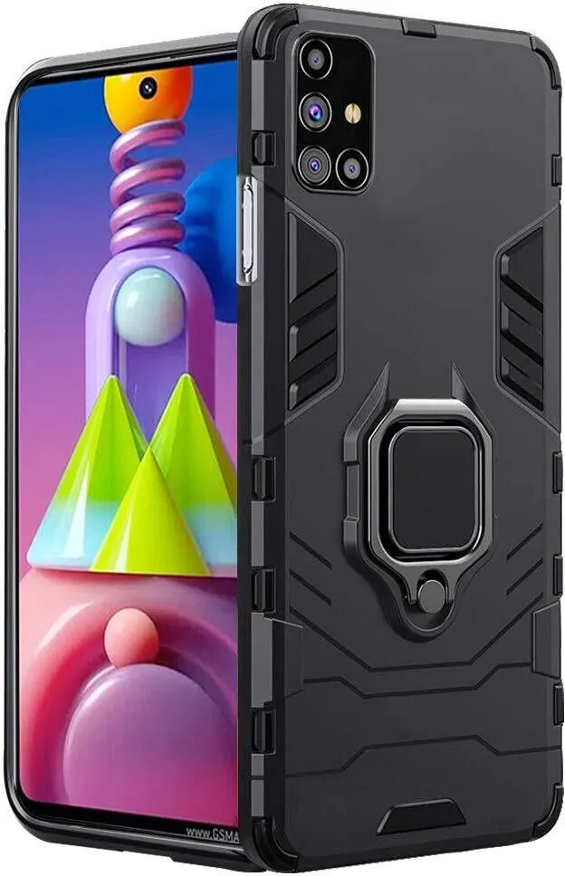 Micvir Back Cover for Samsung Galaxy M51 (Transparent, Black, Shock Proof, Pack of: 1)