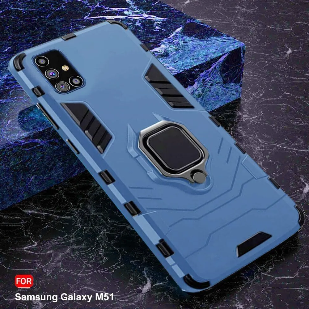 Micvir Back Cover for Samsung Galaxy M51 (Transparent, Blue, Shock Proof, Pack of: 1) — image 3 of 5