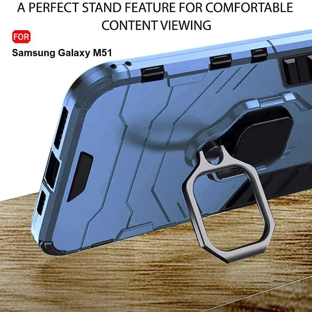 Micvir Back Cover for Samsung Galaxy M51 (Transparent, Blue, Shock Proof, Pack of: 1) — image 5 of 5