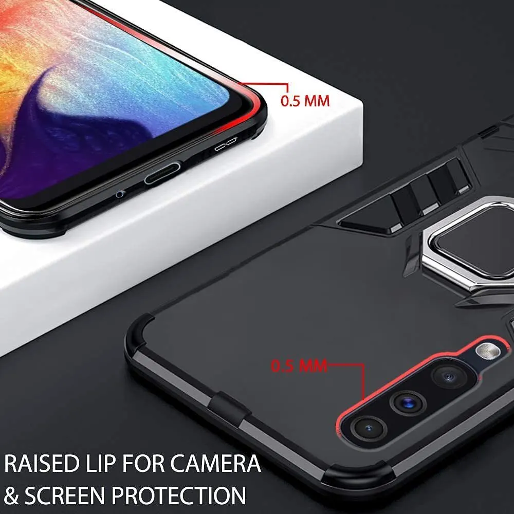 Micvir Back Cover for Samsung A50 (Transparent, Black, Shock Proof, Pack of: 1) — image 2 of 5