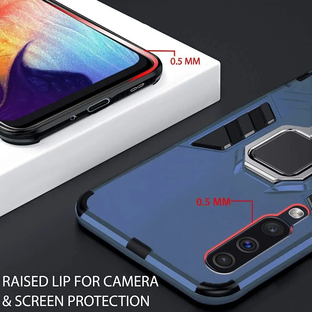 Micvir Back Cover for Samsung A50 (Transparent, Blue, Shock Proof, Plastic, Silicon, Pack of: 1) — image 3 of 5
