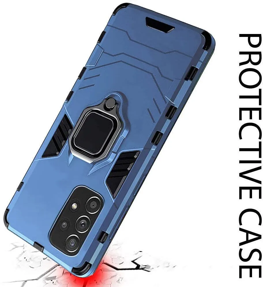 Micvir Back Cover for Samsung Galaxy A52 (Transparent, Blue, Shock Proof, Pack of: 1) — image 4 of 5