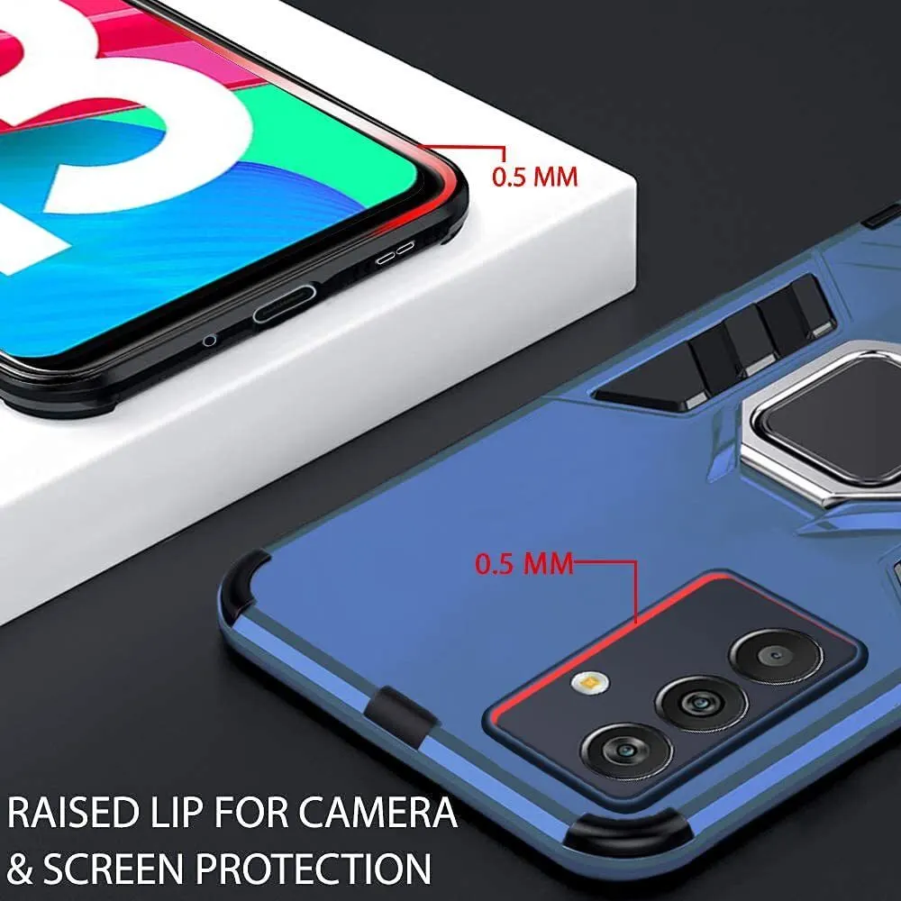 Micvir Back Cover for Samsung Galaxy M13 4G (Transparent, Blue, Shock Proof, Plastic, Silicon, Pack of: 1) — image 2 of 5