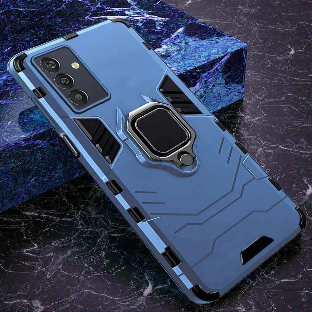 Micvir Back Cover for Samsung Galaxy M13 4G (Transparent, Blue, Shock Proof, Plastic, Silicon, Pack of: 1) — image 3 of 5