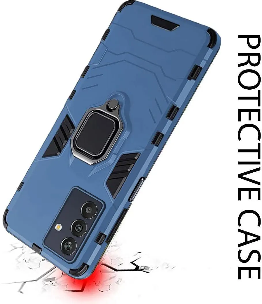 Micvir Back Cover for Samsung Galaxy M13 4G (Transparent, Blue, Shock Proof, Plastic, Silicon, Pack of: 1) — image 4 of 5