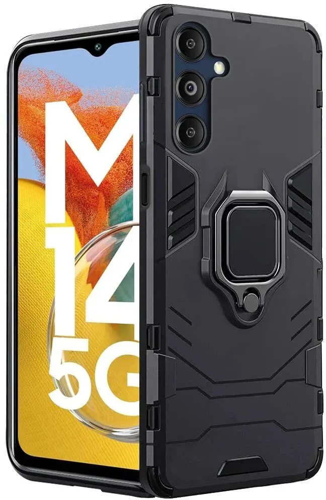 Micvir Back Cover for Samsung Galaxy M14 5G (Black, Shock Proof, Pack of: 1)