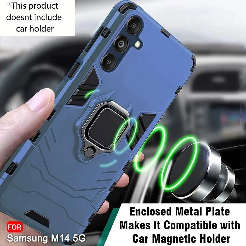 Micvir Back Cover for Samsung Galaxy M14 5G (Blue, Shock Proof, Pack of: 1) — image 3 of 5