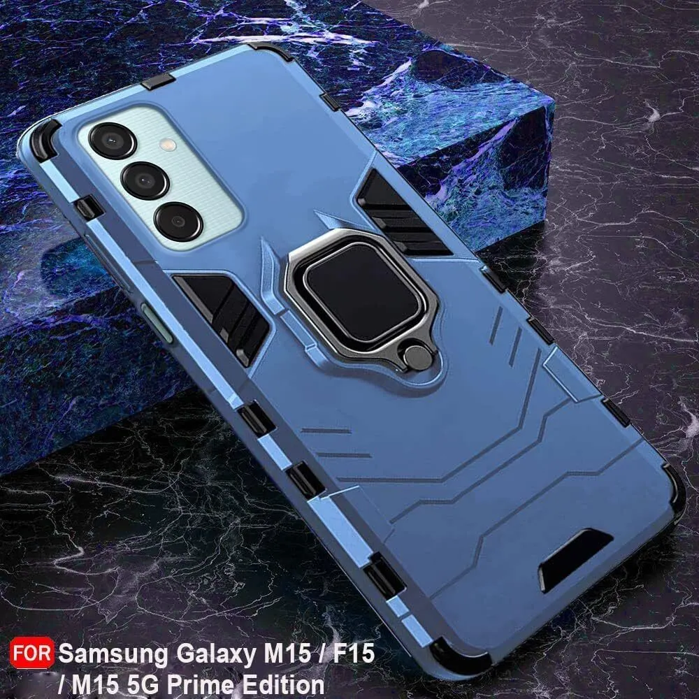 Micvir Back Cover for Samsung Galaxy M15 5G (Transparent, Blue, Shock Proof, Pack of: 1) — image 3 of 5