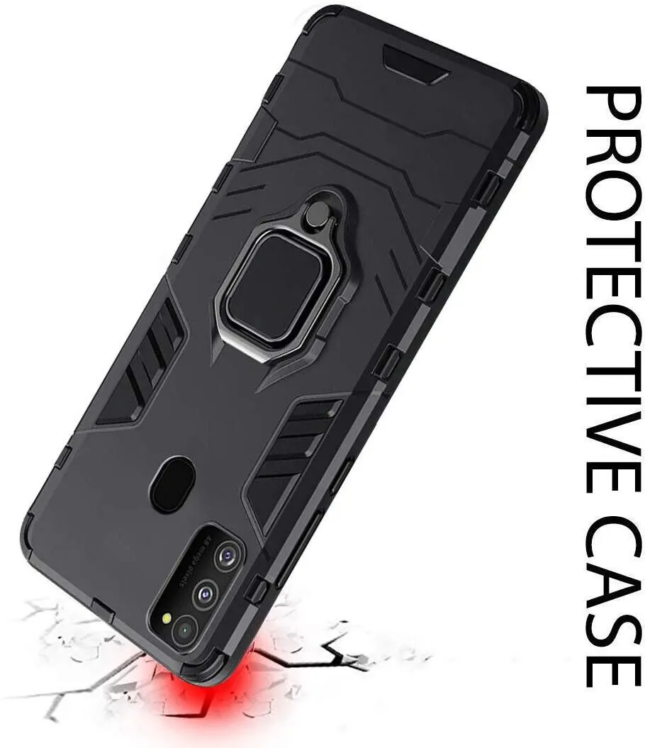 Micvir Back Cover for Samsung M30s (Transparent, Black, Shock Proof, Plastic, Silicon, Pack of: 1) — image 4 of 5