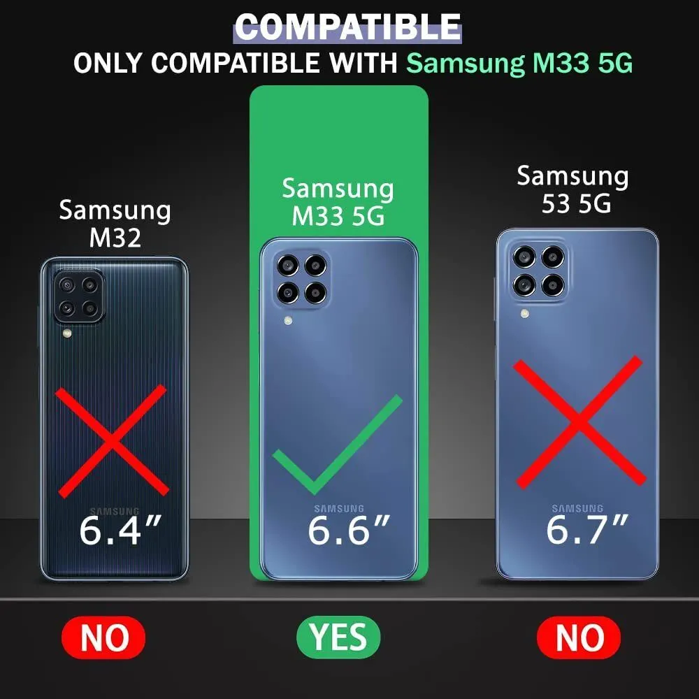 Micvir Back Cover for Samsung Galaxy M33 5G (Transparent, Blue, Shock Proof, Plastic, Silicon, Pack of: 1) — image 2 of 5