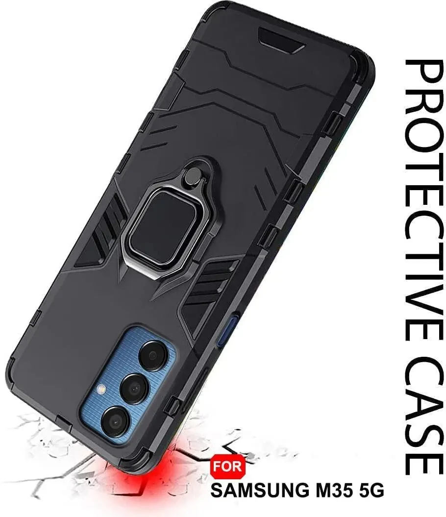 Micvir Back Cover for SAMSUNG Galaxy M35 5G (Transparent, Black, Shock Proof, Pack of: 1) — image 4 of 5