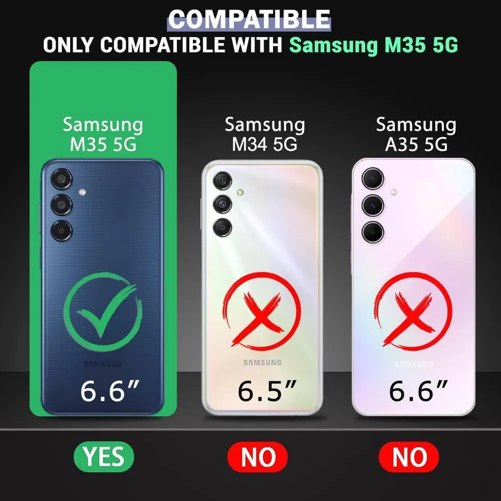 Micvir Back Cover for SAMSUNG Galaxy M35 5G (Transparent, Blue, Shock Proof, Pack of: 1) — image 2 of 5