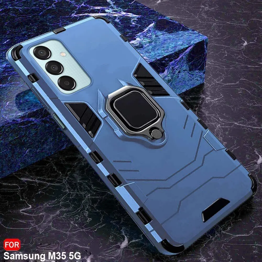 Micvir Back Cover for SAMSUNG Galaxy M35 5G (Transparent, Blue, Shock Proof, Pack of: 1) — image 3 of 5