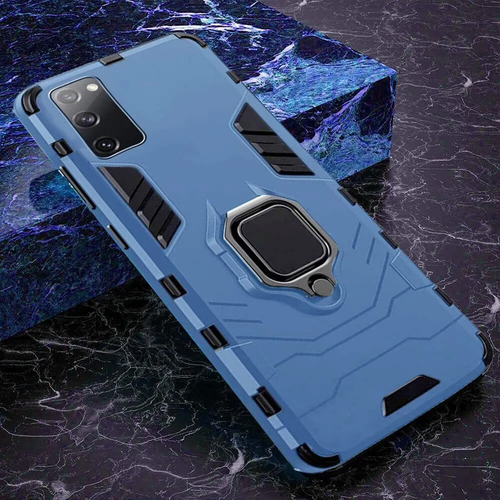 Micvir Back Cover for Samsung Galaxy S20 FE 5G (Transparent, Blue, Shock Proof, Plastic, Silicon, Pack of: 1) — image 3 of 5