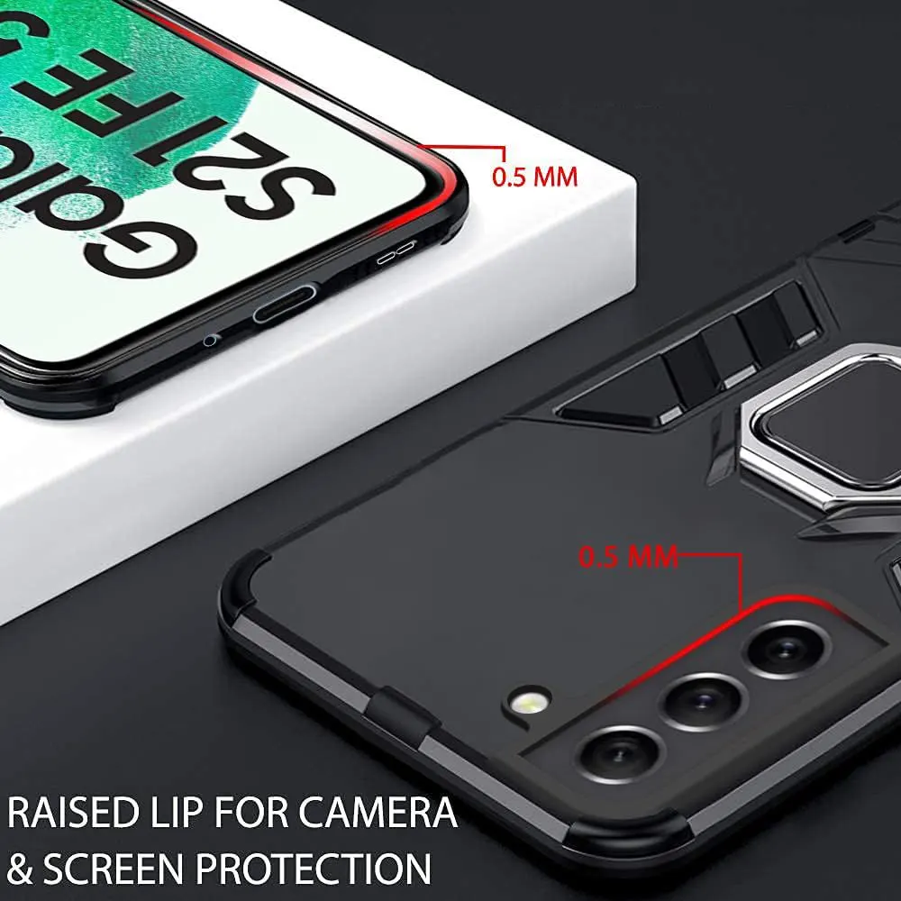 Micvir Back Cover for SAMSUNG Galaxy S24 FE 5G (Transparent, Black, Shock Proof, Plastic, Silicon, Pack of: 1) — image 2 of 5