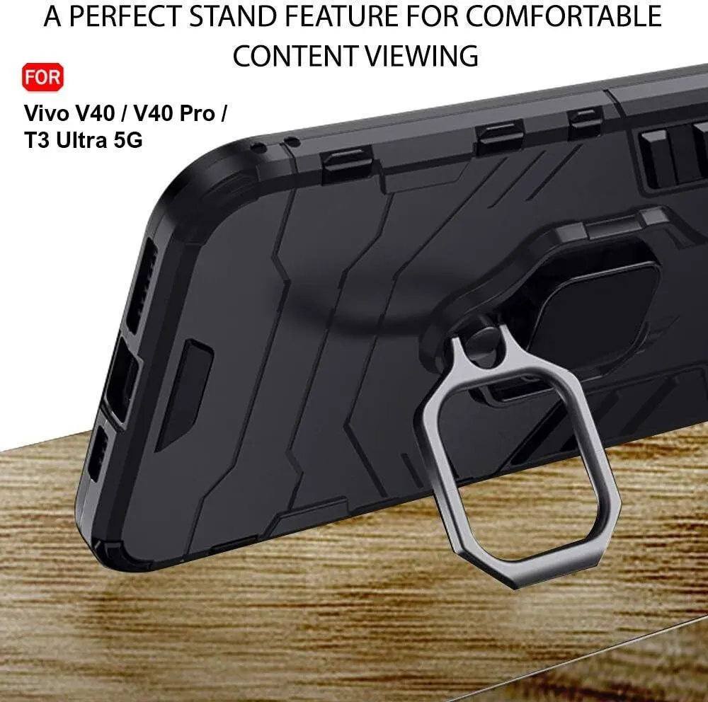 Micvir Back Cover for vivo V40 5G (Transparent, Black, Shock Proof, Plastic, Silicon, Pack of: 1) — image 5 of 5
