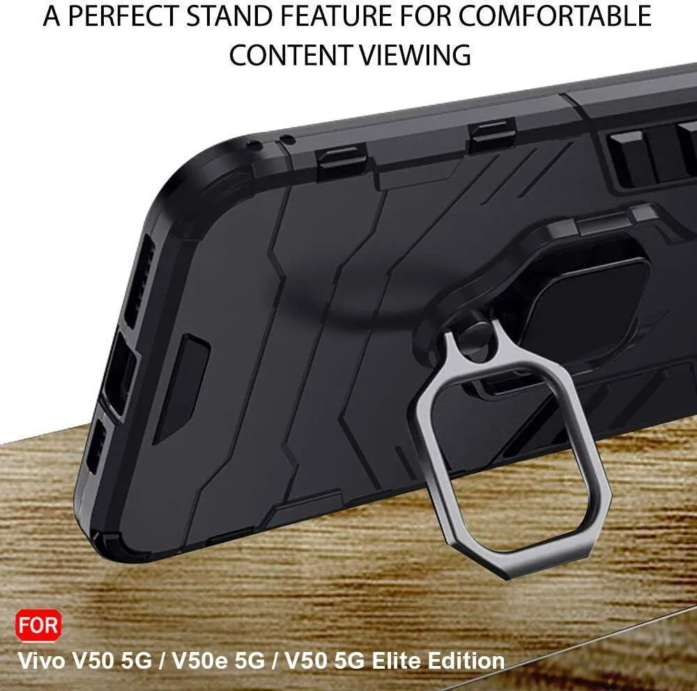 Micvir Back Cover for vivo V50 5G Elite Edition (Transparent, Black, Shock Proof, Plastic, Silicon, Pack of: 1) — image 5 of 5