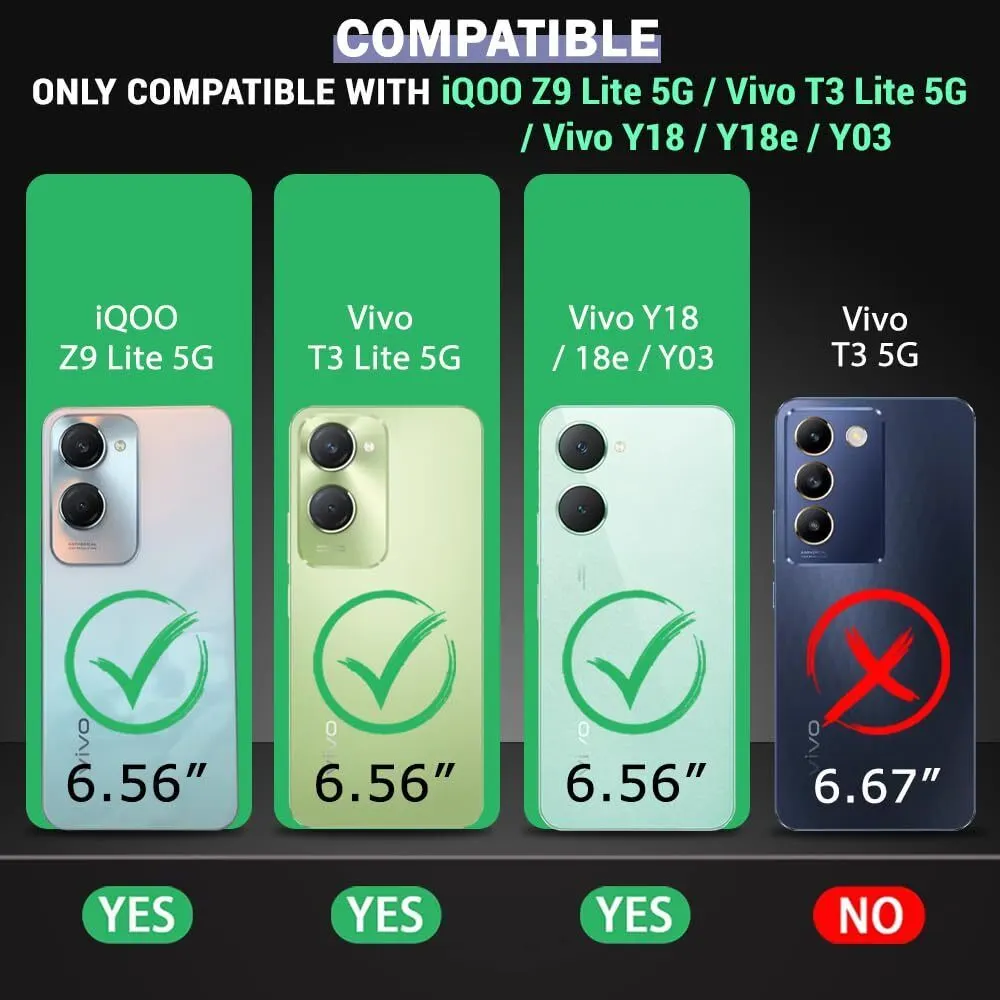 Micvir Back Cover for Vivo Y18, Vivo Y18e, Vivo Y28s 5G (Transparent, Black, Shock Proof, Pack of: 1) — image 2 of 5
