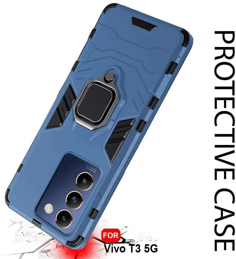 Micvir Back Cover for Vivo Y200e 5G (Transparent, Blue, Shock Proof, Pack of: 1) — image 4 of 5