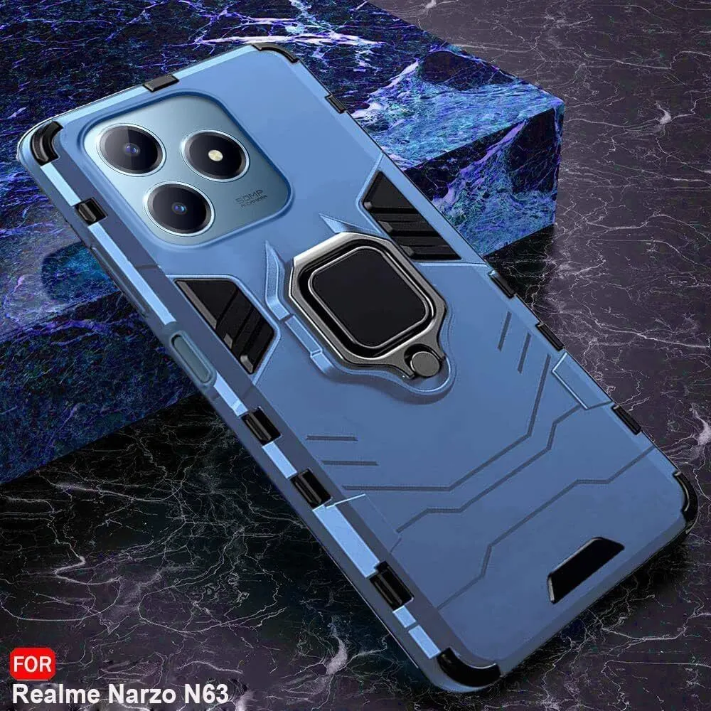 Micvir Back Cover for Realme C63 (Transparent, Blue, Shock Proof, Pack of: 1) — image 3 of 5