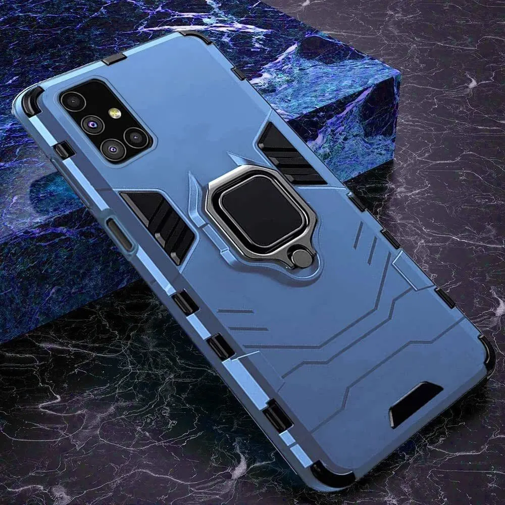 Micvir Back Cover for Samsung Galaxy M31s (Transparent, Blue, Shock Proof, Plastic, Silicon, Pack of: 1) — image 3 of 5