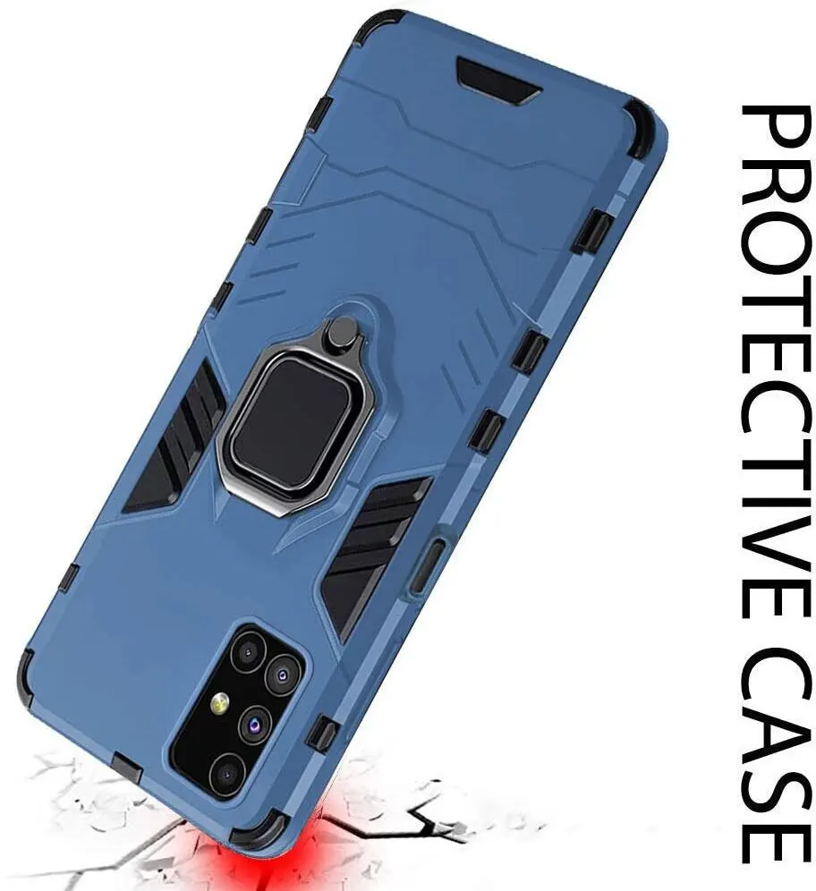 Micvir Back Cover for Samsung Galaxy M31s (Transparent, Blue, Shock Proof, Plastic, Silicon, Pack of: 1) — image 4 of 5
