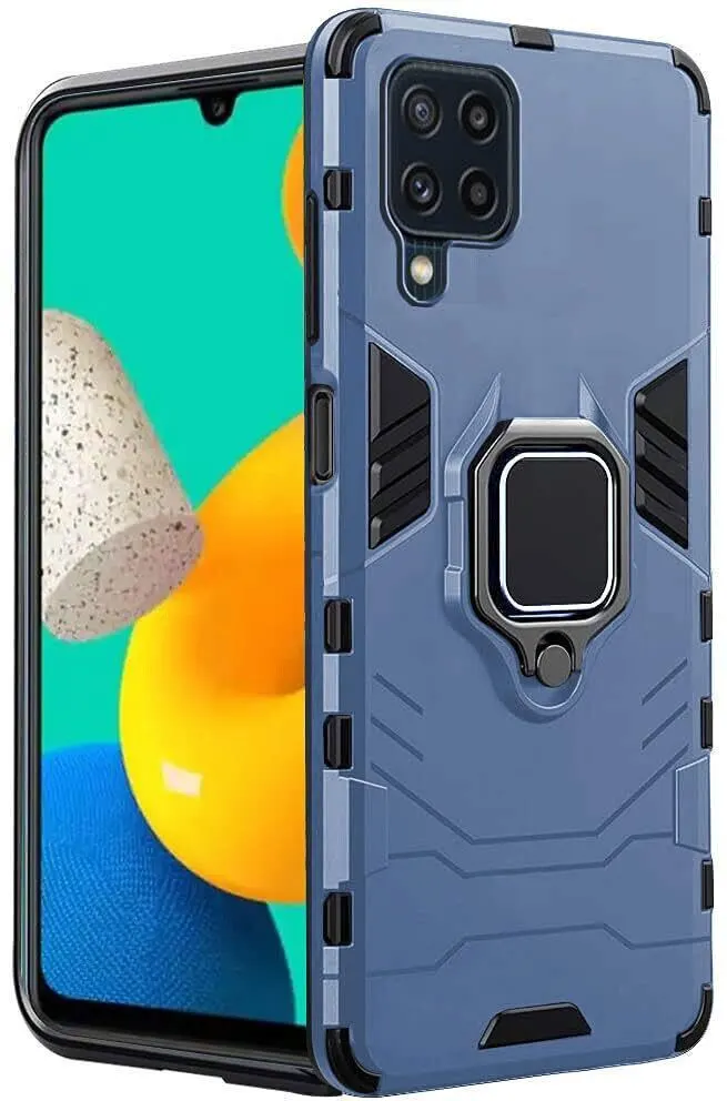 Micvir Back Cover for Samsung Galaxy M32 (Transparent, Blue, Shock Proof, Pack of: 1)