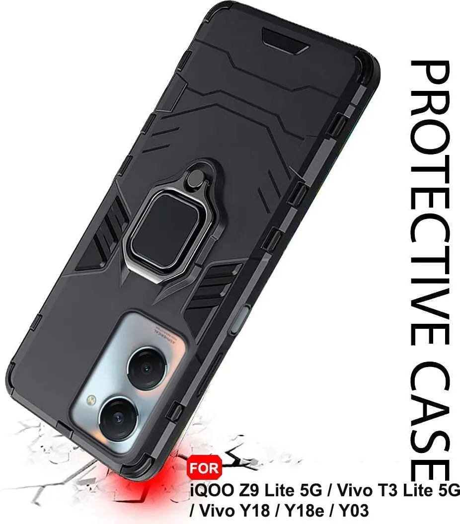 Micvir Back Cover for iQOO Z9 Lite 5G (Transparent, Black, Shock Proof, Pack of: 1) — image 4 of 5