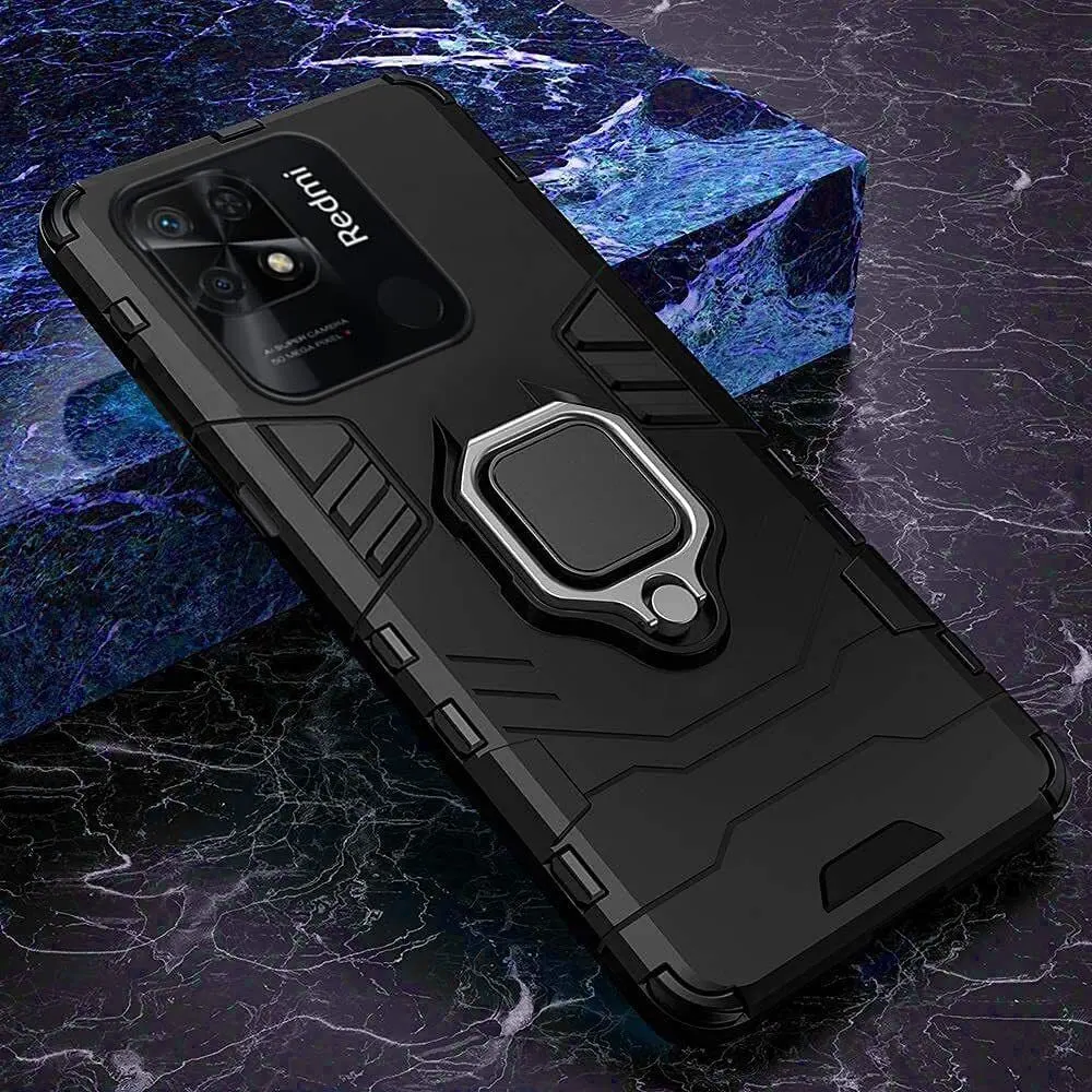 Micvir Back Cover for Redmi 10 (Transparent, Black, Shock Proof, Plastic, Silicon, Pack of: 1) — image 3 of 5