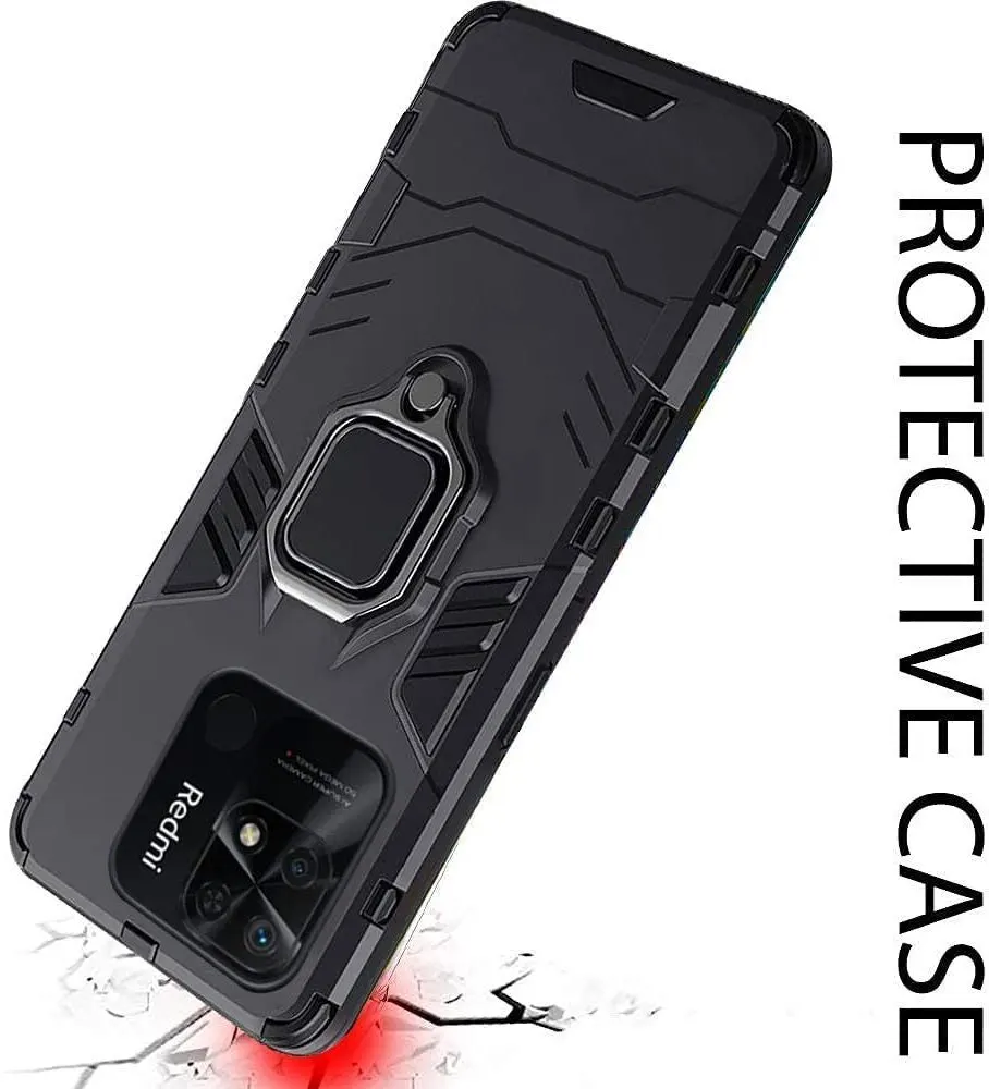 Micvir Back Cover for Redmi 10 (Transparent, Black, Shock Proof, Plastic, Silicon, Pack of: 1) — image 4 of 5