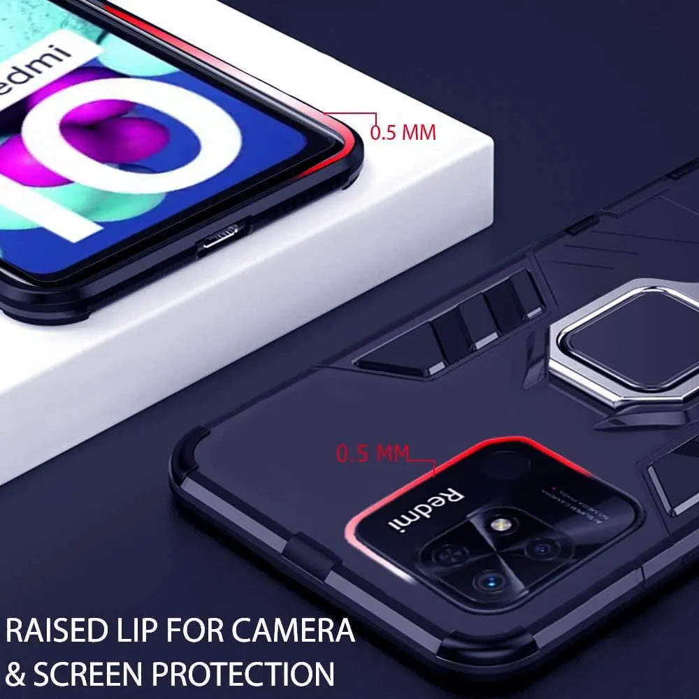 Micvir Back Cover for Redmi 10 (Transparent, Blue, Shock Proof, Plastic, Silicon, Pack of: 1) — image 2 of 5
