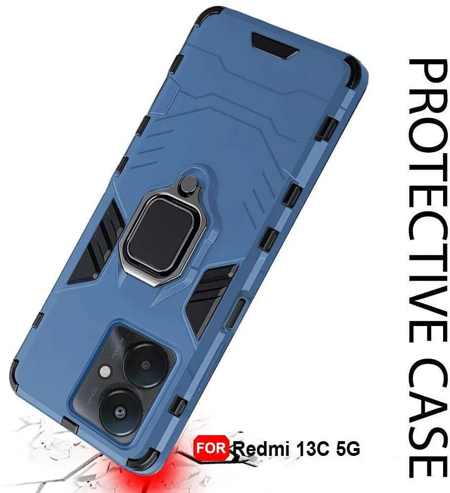 Micvir Back Cover for Redmi 13C 5G (Blue, Shock Proof, Plastic, Silicon, Pack of: 1) — image 5 of 5