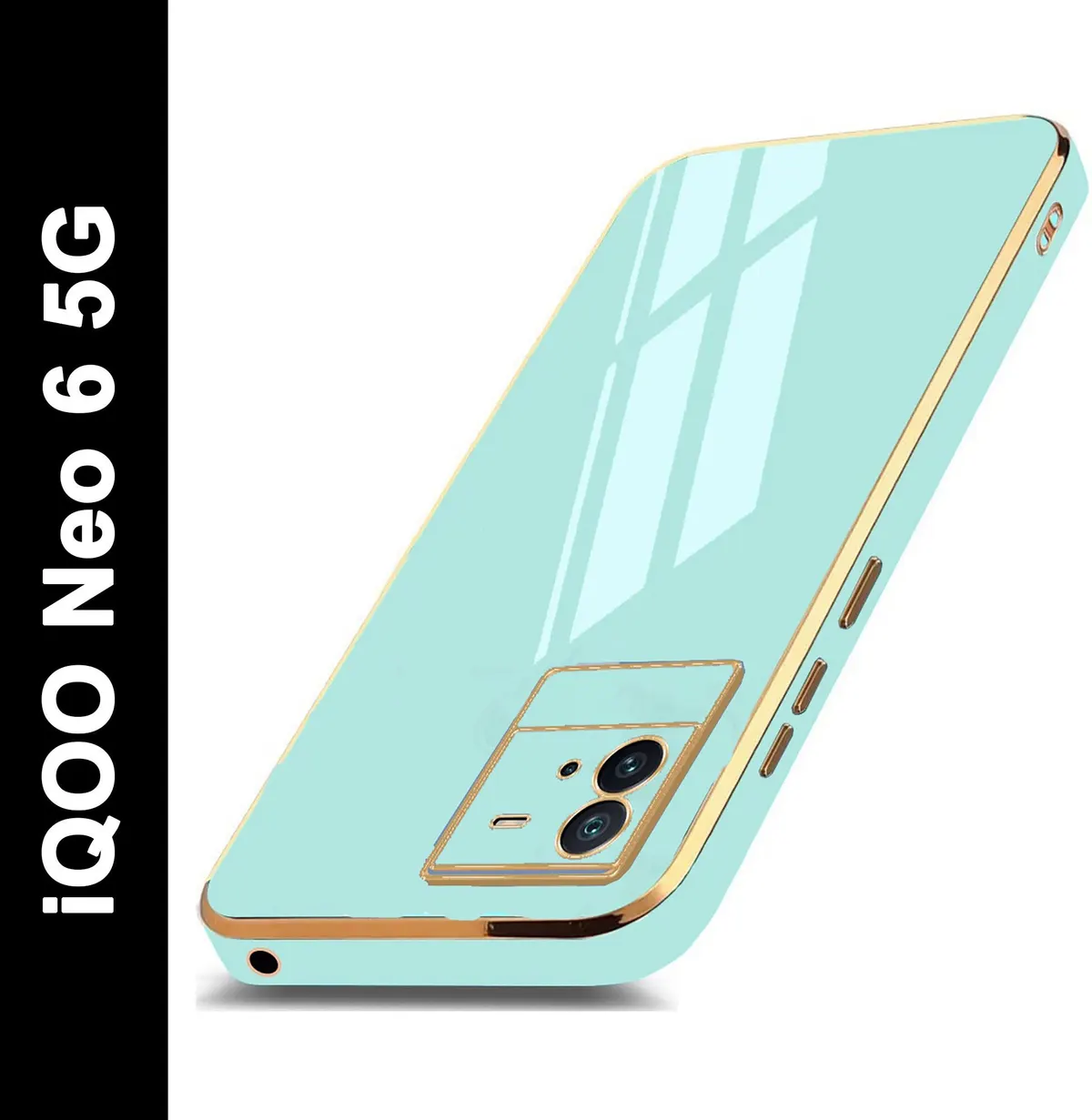 Micvir Back Cover for iQOO Neo 6 5G (Green, Silicon, Pack of: 1)